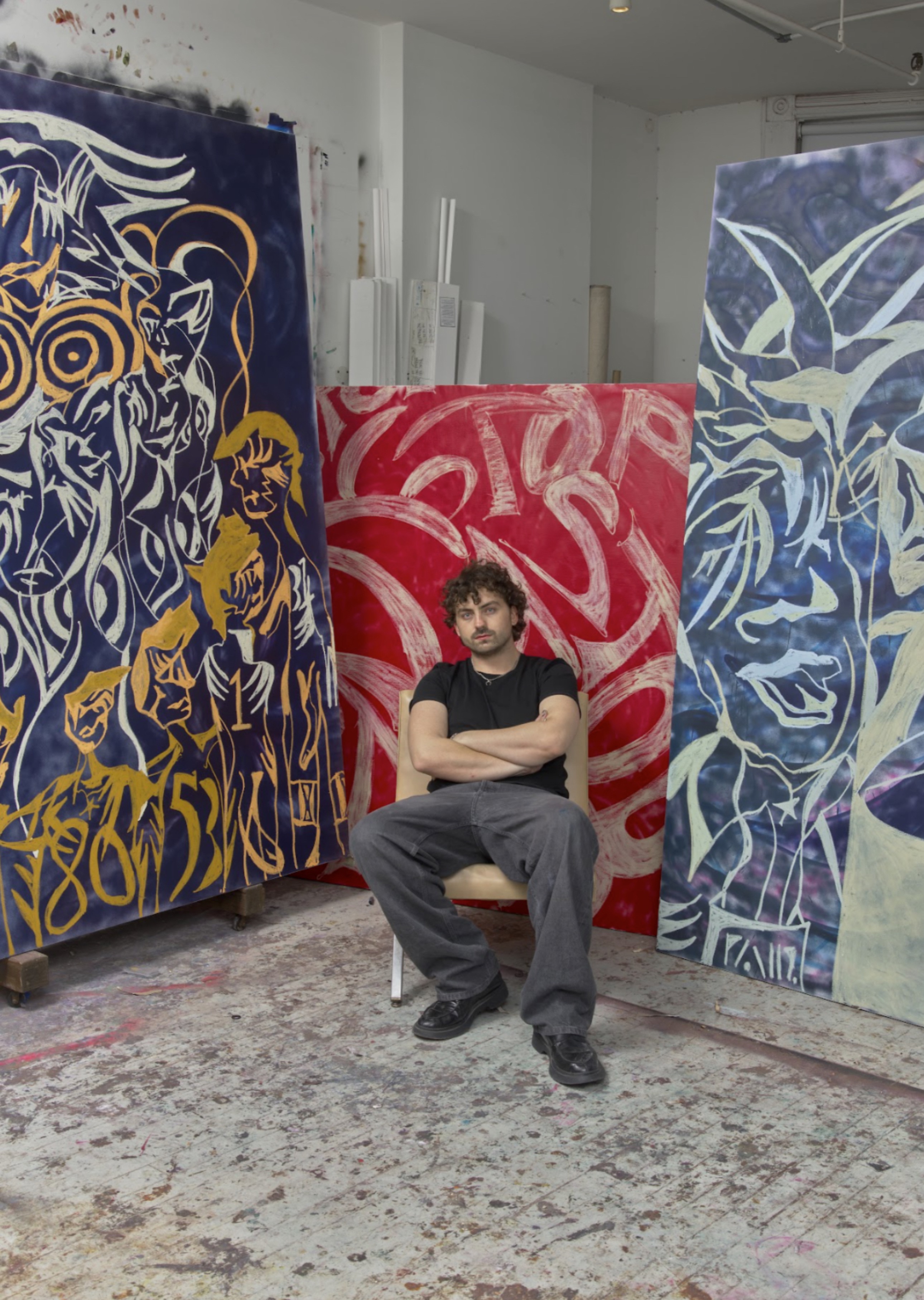 Connor Wright in studio